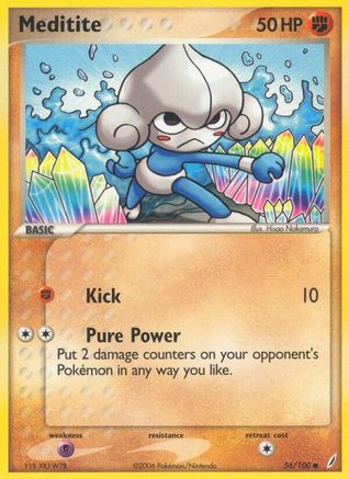 [PKM-C] Meditite (56/100) (Stamped) [EX: Crystal Guardians]