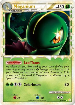 [PKM] Meganium (109/123) [HeartGold & SoulSilver: Base Set]