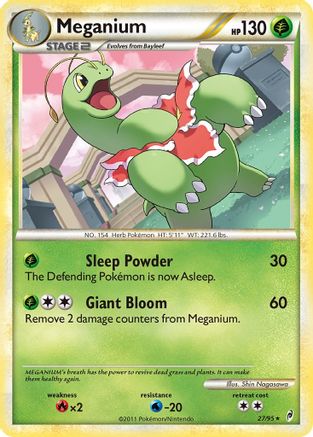 [PKM] Meganium (27/95) [HeartGold & SoulSilver: Call of Legends]