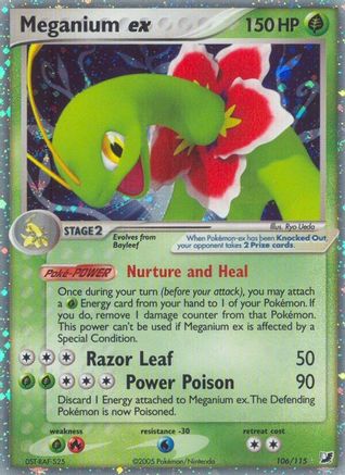 [PKM-R] Meganium ex (106/115) [EX: Unseen Forces]