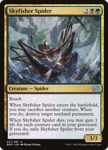 {C} Skyfisher Spider [The Brothers' War][BRO 221]