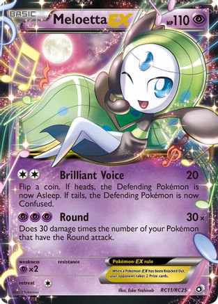 [PKM-R] Meloetta EX (RC11/RC25) [Black & White: Legendary Treasures]
