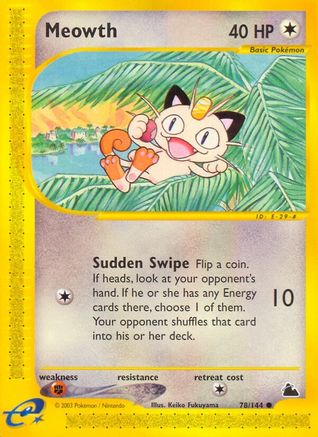 [PKM-C] Meowth (78/144) [Skyridge]