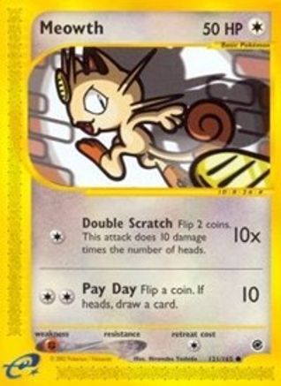 [PKM] Meowth (121/165) [Expedition: Base Set]