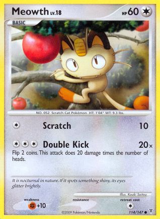 [PKM] Meowth (114/147) [Platinum: Supreme Victors]
