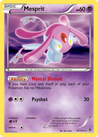 [PKM] Mesprit (37/101) [Black & White: Plasma Blast]