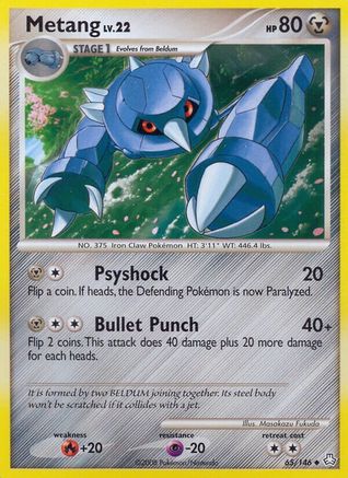 [PKM] Metang (65/146) [Diamond & Pearl: Legends Awakened]