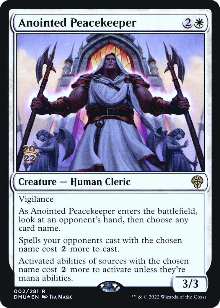 {R} Anointed Peacekeeper [Dominaria United Prerelease Promos][PR DMU 002]
