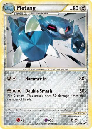 [PKM] Metang (30/90) [HeartGold & SoulSilver: Undaunted]