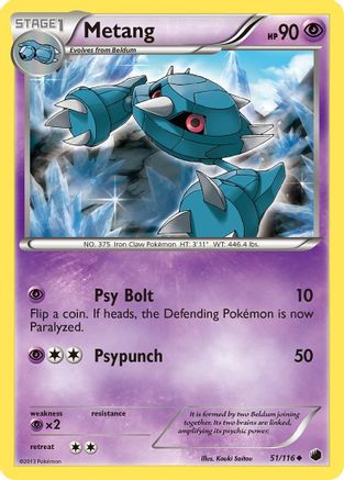 [PKM] Metang (51/116) [Black & White: Plasma Freeze]