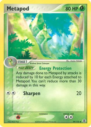 [PKM] Metapod (39/112) [EX: FireRed & LeafGreen]