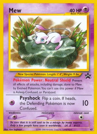 [PKM-R] Mew (47) [Wizards of the Coast: Black Star Promos]