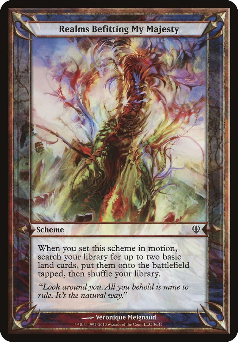 {O} Realms Befitting My Majesty (Schemes) [Archenemy Schemes][OVR ARC 036]