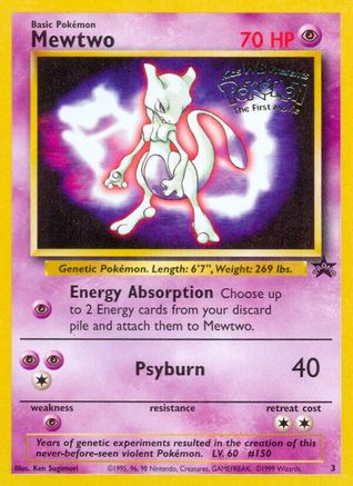 [PKM] Mewtwo (3) [Wizards of the Coast: Black Star Promos]