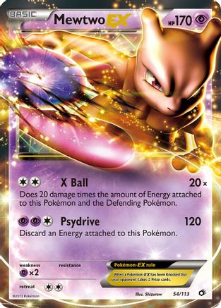 [PKM-R] Mewtwo EX (54/113) [Black & White: Legendary Treasures]