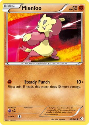 [PKM] Mienfoo (86/149) [Black & White: Boundaries Crossed]