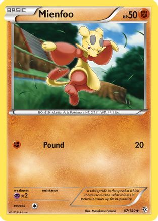 [PKM-C] Mienfoo (87/149) [Black & White: Boundaries Crossed]