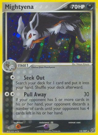 [PKM] Mightyena (12/107) (Stamped) [EX: Deoxys]