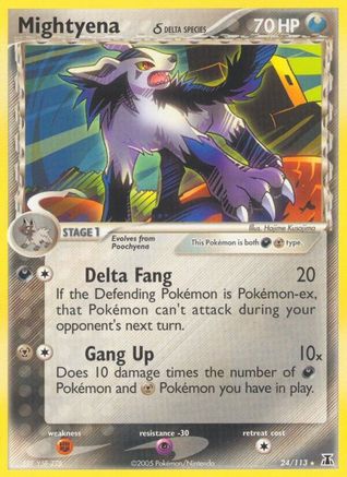 [PKM-R] Mightyena (24/113) (Delta Species) (Stamped) [EX: Delta Species]