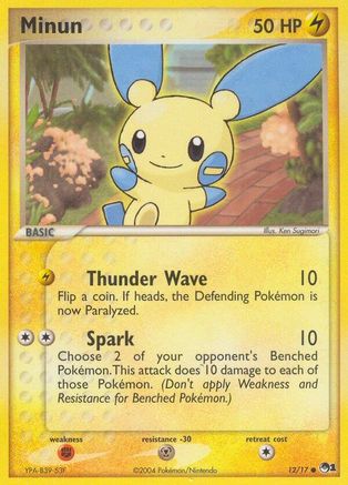 [PKM-C] Minun (12/17) [POP Series 1]