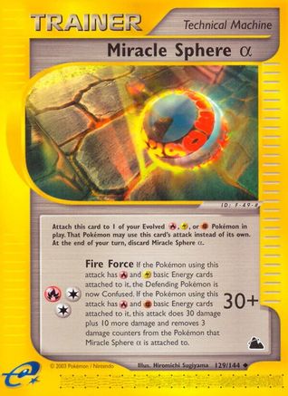 [PKM] Miracle Sphere Alpha (129/144) [Skyridge]