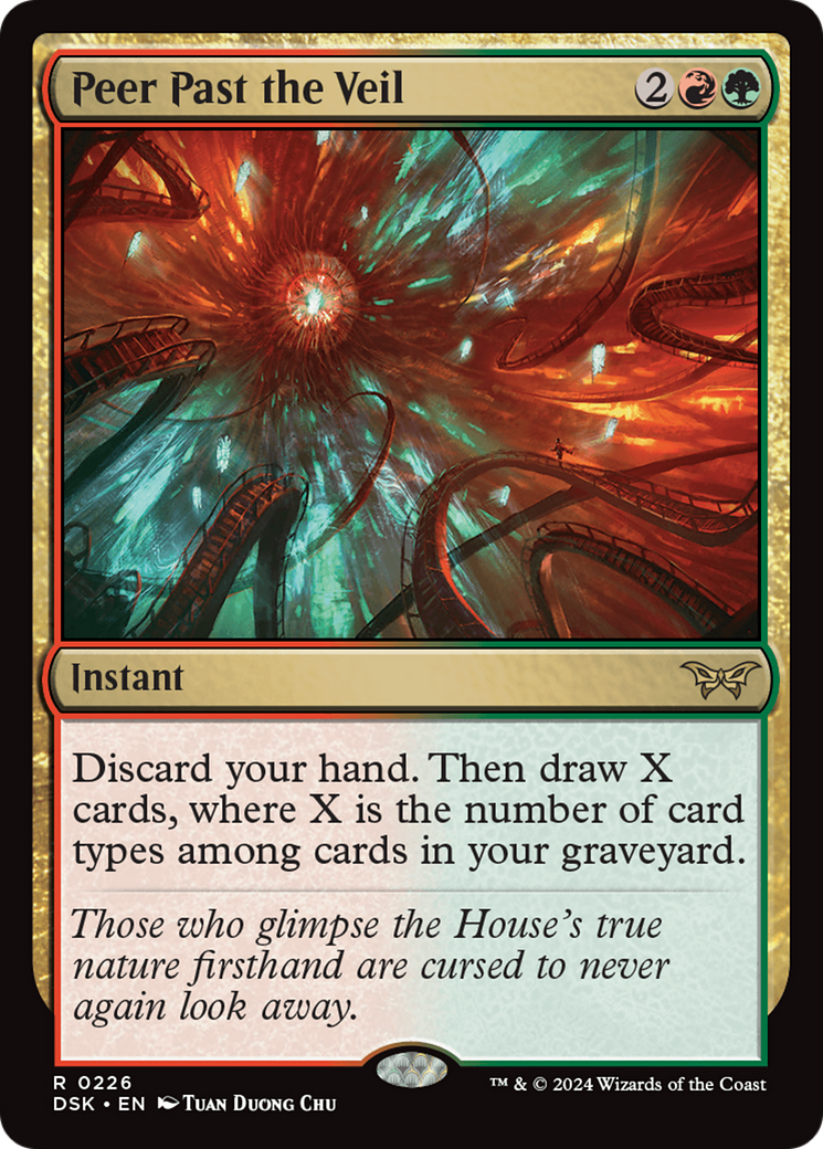 {@R} Peer Past the Veil [Duskmourn: House of Horror][DSK 226]