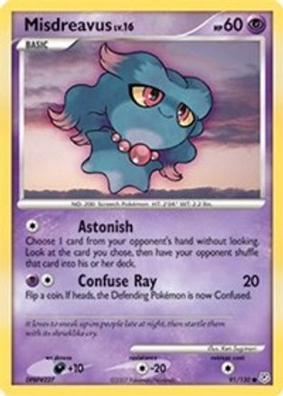 [PKM] Misdreavus (91/130) [Diamond & Pearl: Base Set]