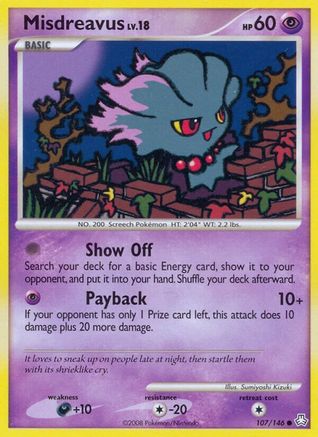 [PKM-C] Misdreavus (107/146) [Diamond & Pearl: Legends Awakened]
