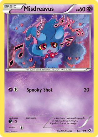 [PKM-C] Misdreavus (57/113) [Black & White: Legendary Treasures]