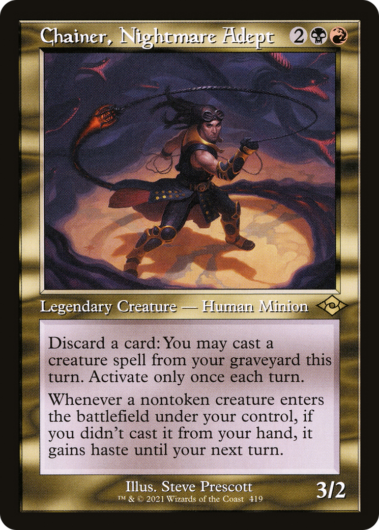 {R} Chainer, Nightmare Adept (Retro Frame) [Modern Horizons 2] [MH2 419]