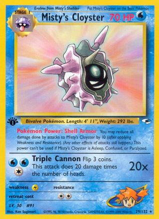 [PKM] Misty's Cloyster (29/132) [Gym Heroes 1st Edition]