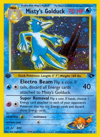 [PKM] Misty's Golduck (12/132) [Gym Challenge 1st Edition]