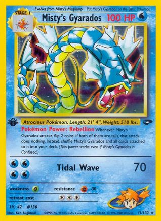 [PKM] Misty's Gyarados (13/132) [Gym Challenge Unlimited]