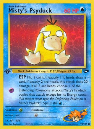 [PKM] Misty's Psyduck (90/132) [Gym Challenge 1st Edition]