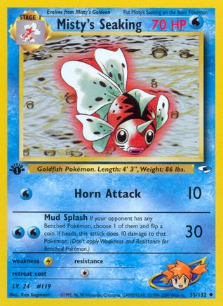[PKM] Misty's Seaking (55/132) [Gym Heroes 1st Edition]