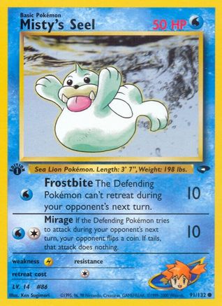 [PKM] Misty's Seel (91/132) [Gym Challenge 1st Edition]