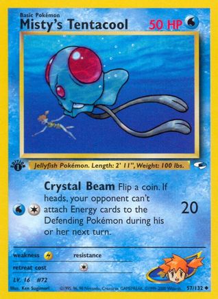 [PKM] Misty's Tentacool (57/132) [Gym Heroes 1st Edition]