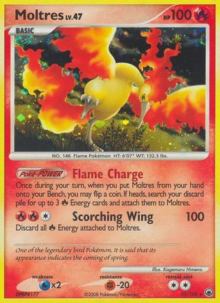 [PKM-R] Moltres (10/100) [Diamond & Pearl: Majestic Dawn]