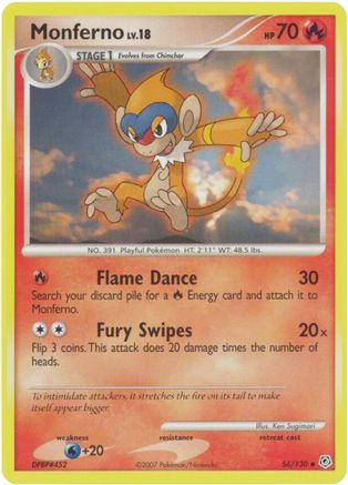 [PKM] Monferno (56/130) [Diamond & Pearl: Base Set]