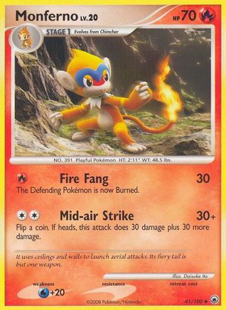 [PKM] Monferno (41/100) [Diamond & Pearl: Majestic Dawn]