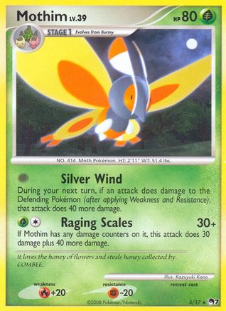 [PKM-R] Mothim (5/17) [POP Series 7]