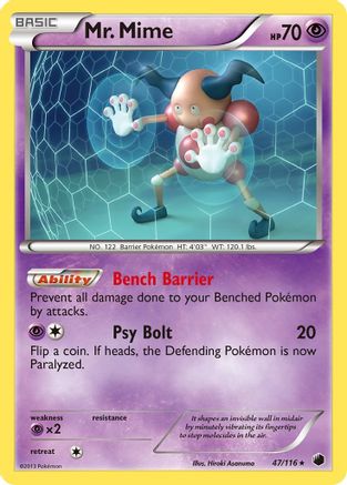 [PKM-R] Mr. Mime (47/116) [Black & White: Plasma Freeze]