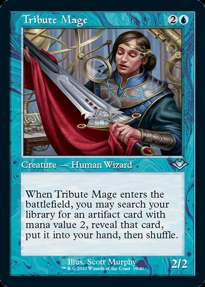 {C} Tribute Mage (Retro Foil Etched) [Modern Horizons 2][RF ET MH1 010]
