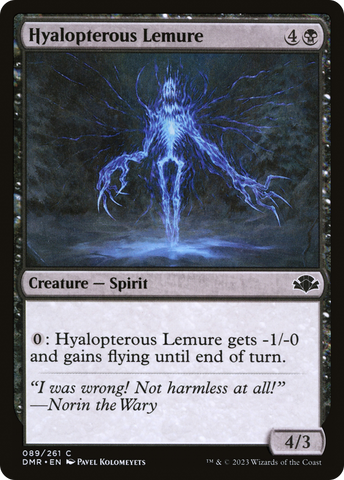 {C} Hyalopterous Lemure [Dominaria Remastered][DMR 089]