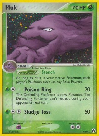 [PKM-R] Muk (11/92) (Stamped) [EX: Legend Maker]