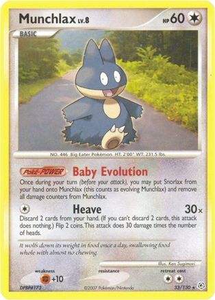 [PKM] Munchlax (33/130) [Diamond & Pearl: Base Set]