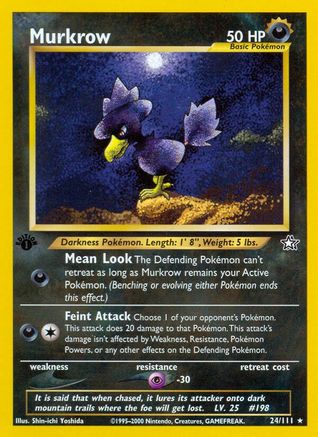 [PKM] Murkrow (24/111) [Neo Genesis 1st Edition]