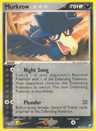 [PKM] Murkrow (30/115) (Stamped) [EX: Unseen Forces]