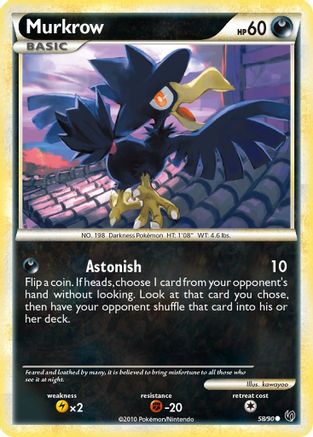 [PKM] Murkrow (58/90) [HeartGold & SoulSilver: Undaunted]