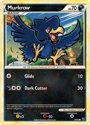 [PKM] Murkrow (59/90) [HeartGold & SoulSilver: Undaunted]